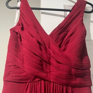 CLOSET Red Pleated Dress